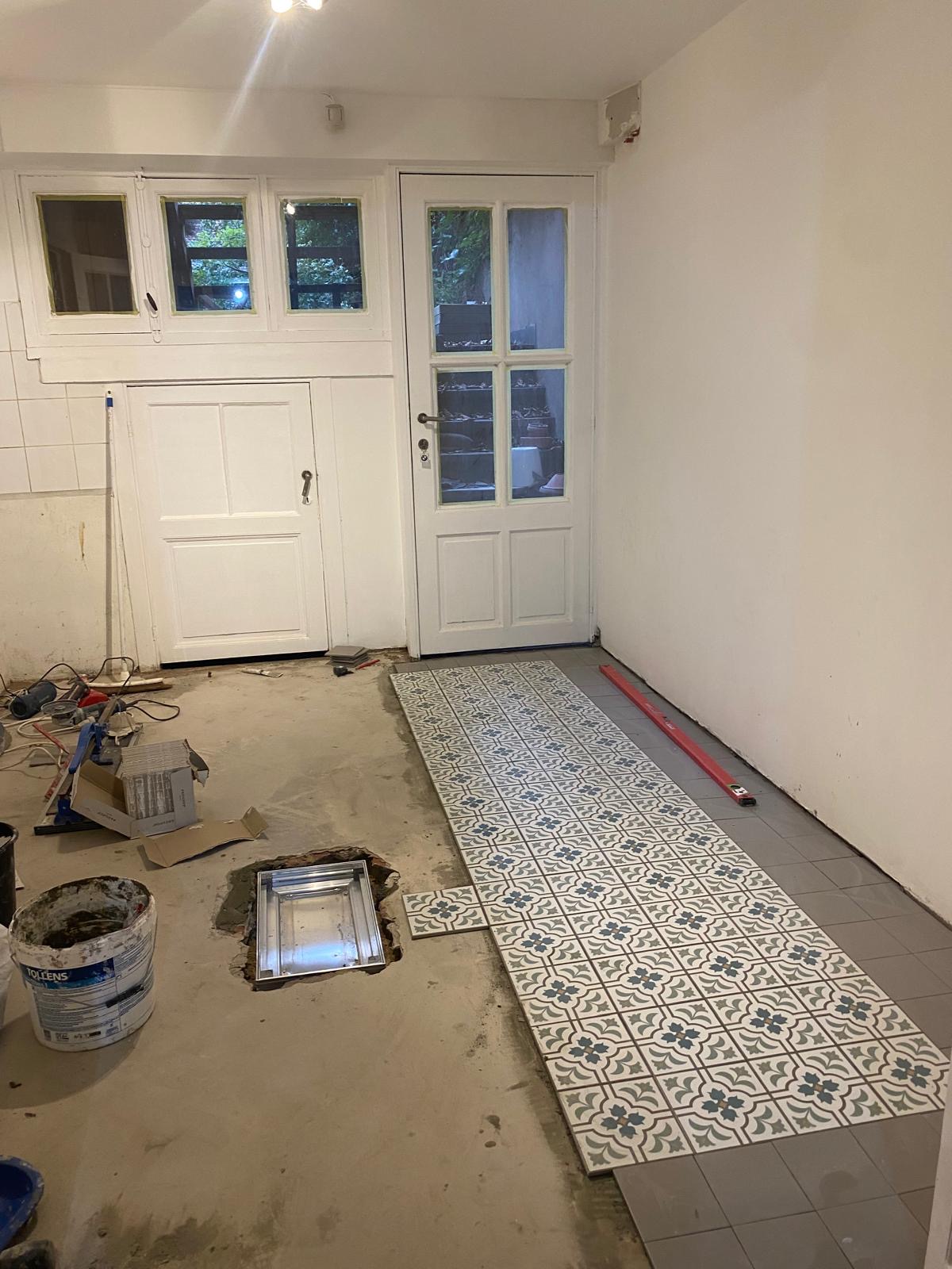 Pose de carrelage décoratif