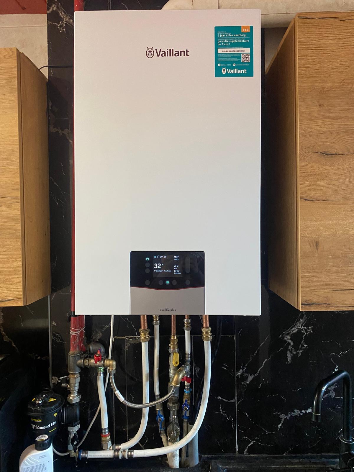 Installation chaudière Vaillant