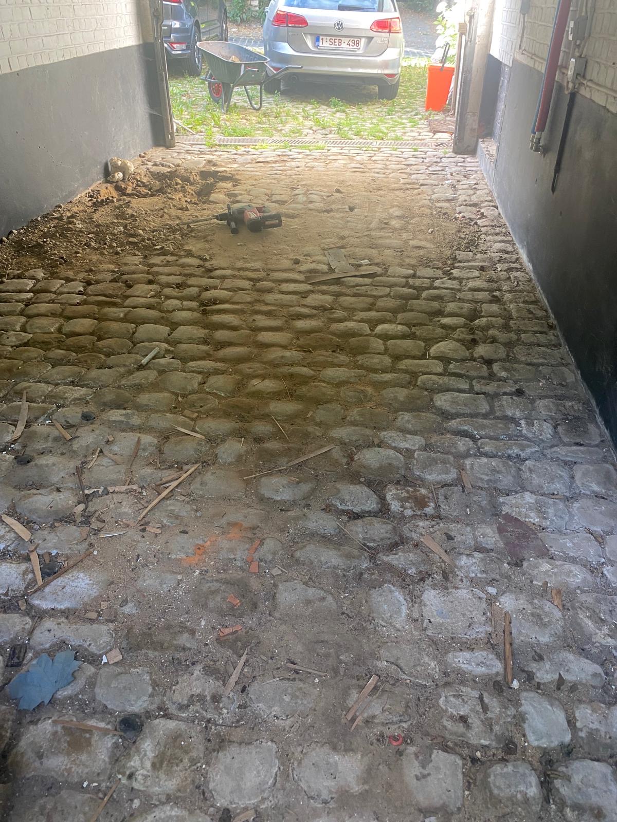 Garage avant rénovation